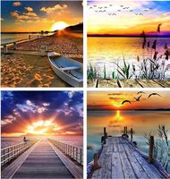 Diamond Painting Set 4 Stück 5D Diamant Painting Bilder DIY
