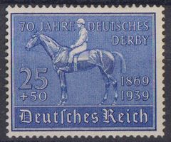 Deutsches Reich 1939: Deutsches Derby ** - Kat. 80.--