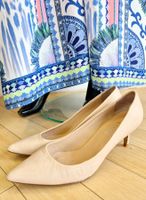 PUMPS IL LACCIO 40 ECHT LEDER BEIGE SCHUHE SANDALE TOP