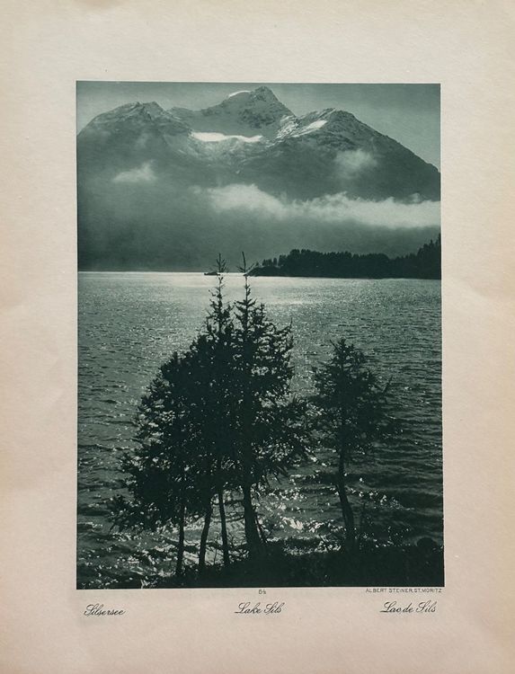 VINTAGE, Albert Steiner, Silsersee / Othmar Rutz, Sils (Gebraucht) in ...