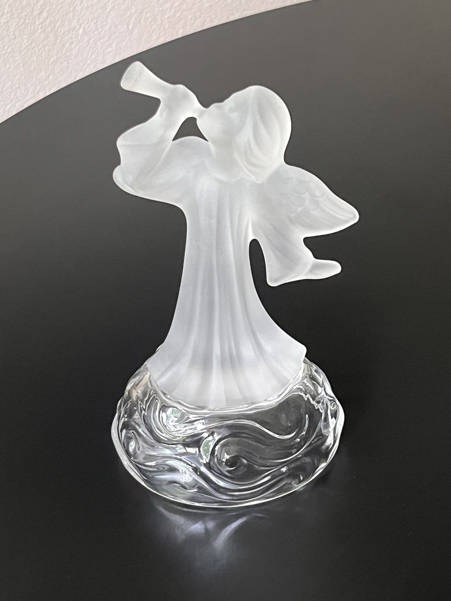 Statuette: Singende Engelsfigur aus Glas – Usato da Zürich venduto da Nowstalgia 4