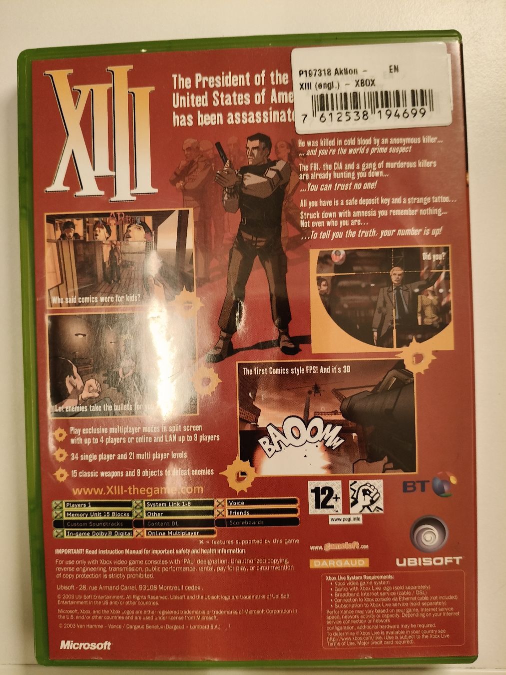 Microsoft Spiele: XIII  Xbox  – Gebraucht aus Pollegio von Isaiaaaa96 1