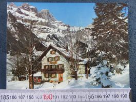 ENGELBERG HORBIS RESTAURANT " ENDE DER WELT " ONW AK SCHNEE