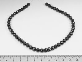 Hämatit Perlen 6mm - Facettiert