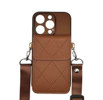 Braune Ledertasche Gurt iPhone Hülle, gratis Versand