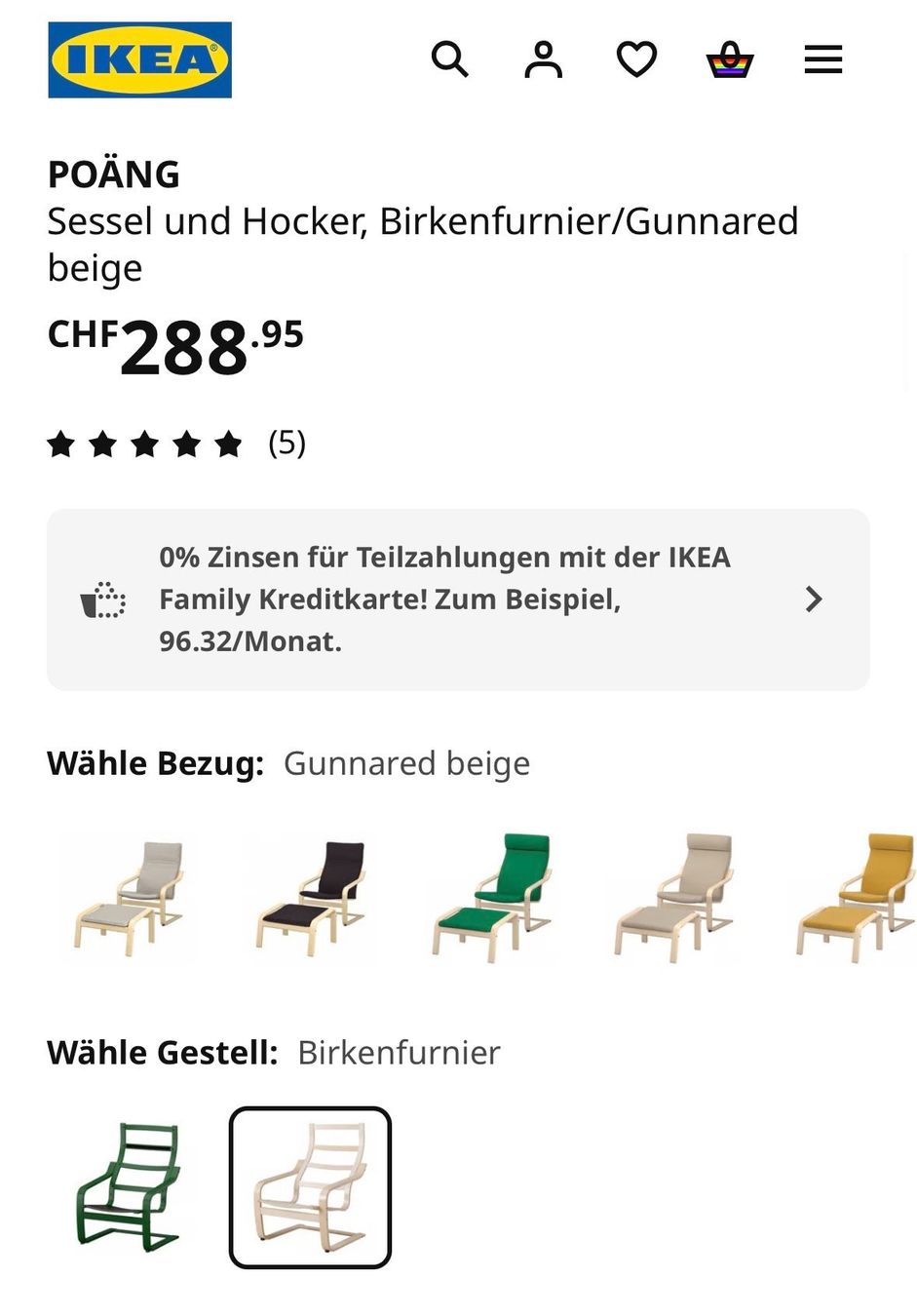 Poltrone: IKEA Poäng Sessel und Hocker – Usato da Thalwil venduto da nak0nakatz 5
