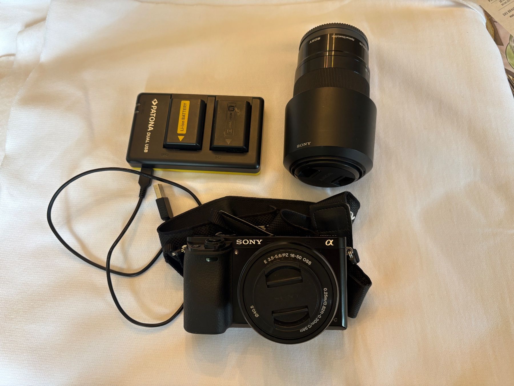 Sony Kamera: Sony Digital-Kamara a6000 Original Kit mit 2 Zusatzakku – Gebraucht aus Rombach von sevawi