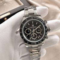 Pagani Armbanduhr Herren-Chronograph, Edelstahl Armband 40mm