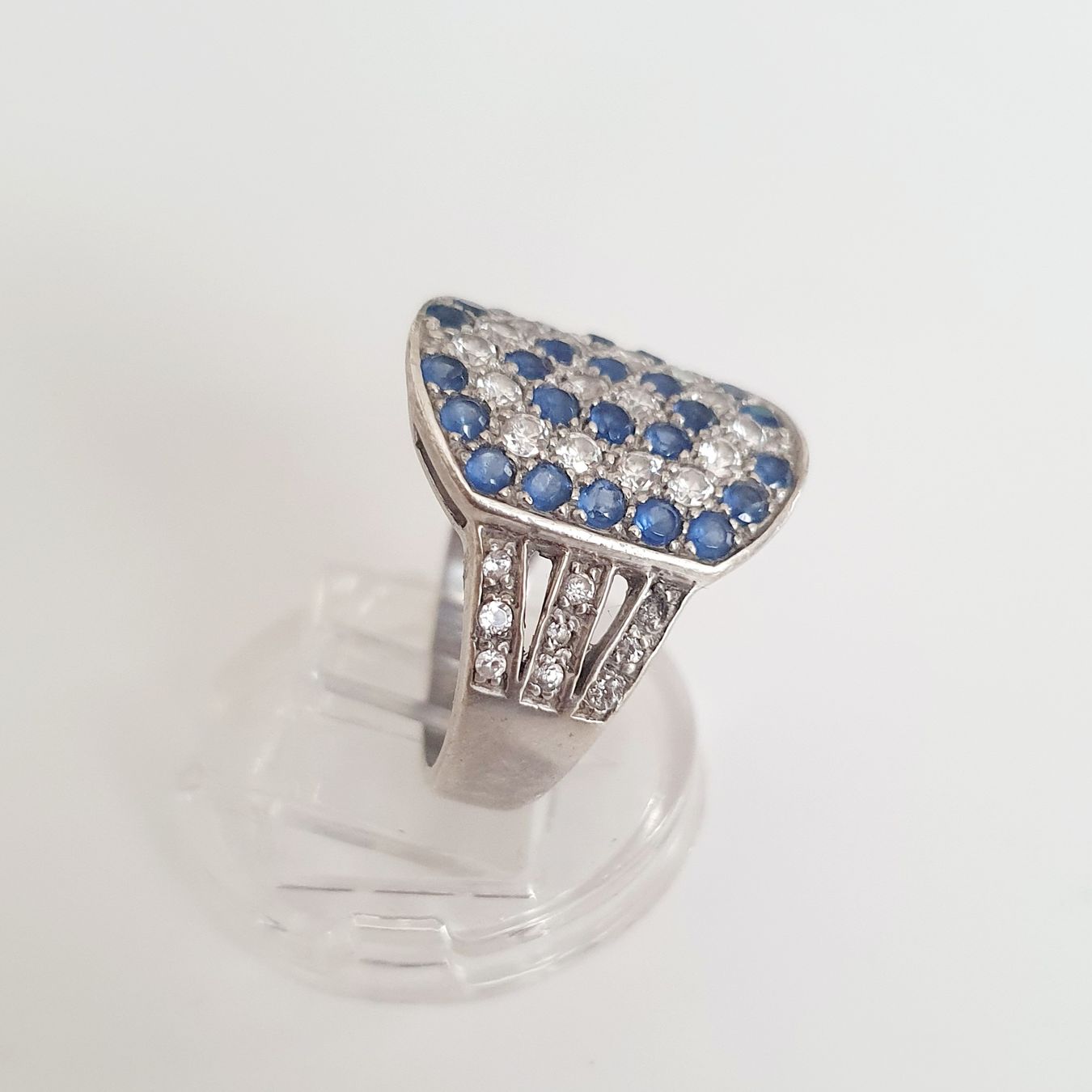 Anelli: Silber Ring 925 mit Schmucksteinen Gr 17,6 mm – Usato da Kreuzlingen venduto da Wunderkiste123 2