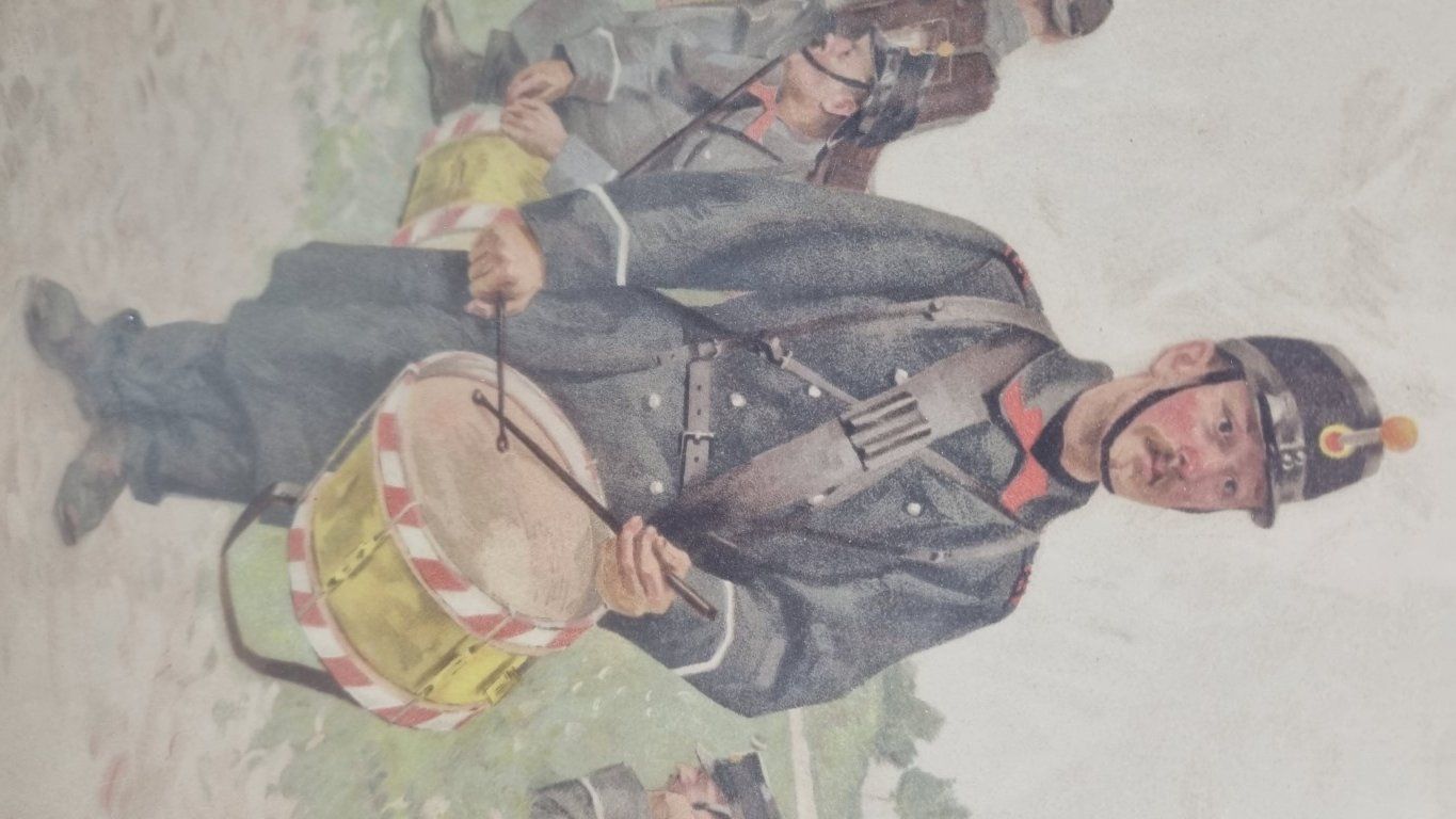 Foto & Immagini: Bild eines Tamour bzw Trommlers – Usato da Flums venduto da Flumsantik 1