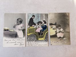 Alte Postkarten, Sammlung von 3 Stück