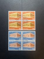 1969 Nr. 466+467 im 4er Block mit ET-Stempel