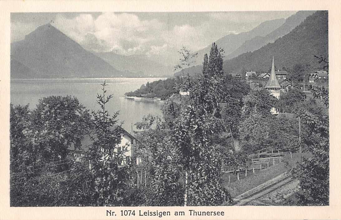 Cartoline postali: 2x GRUSS aus LEISSIGEN BE 1920 + 1925 – Usato da Lufingen venduto da Rac0 2