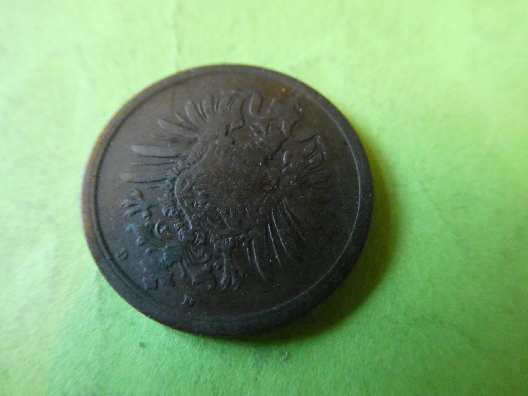 Tutti le monete: Dt. Reich 1875 D, 2 Pfennig – Usato da Hinterforst venduto da Rohusri 1