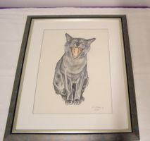 Originalgemälde "Wilde Katze" Luchs von Stahl- ❤️ Reduziert