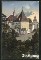 Die Kyburg, Künstlerkarte, gelaufen 1912