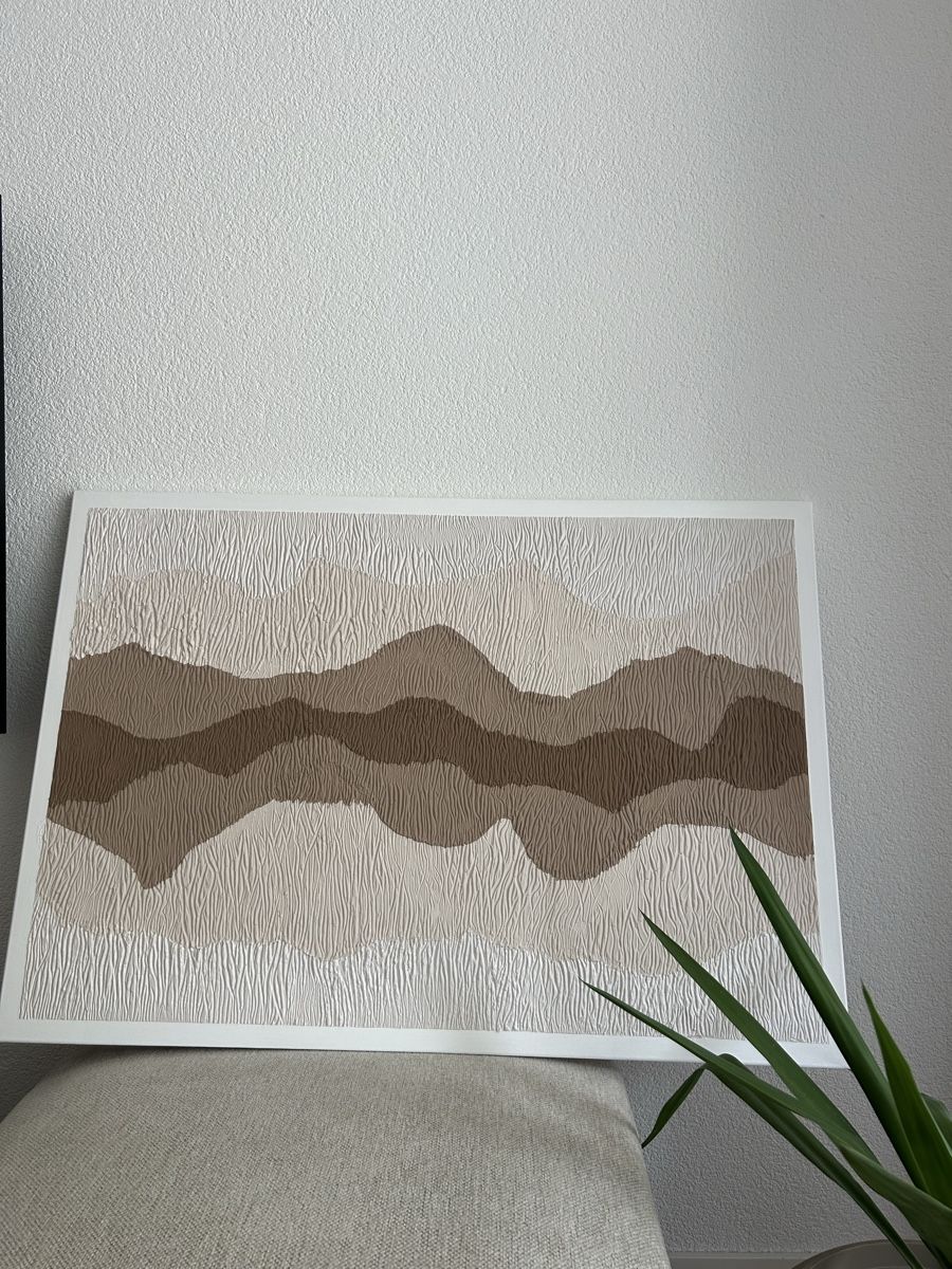 Foto & Immagini: Leinwandbild/Bild Struktur Beige Braun – Usato da Chur venduto da faja7000