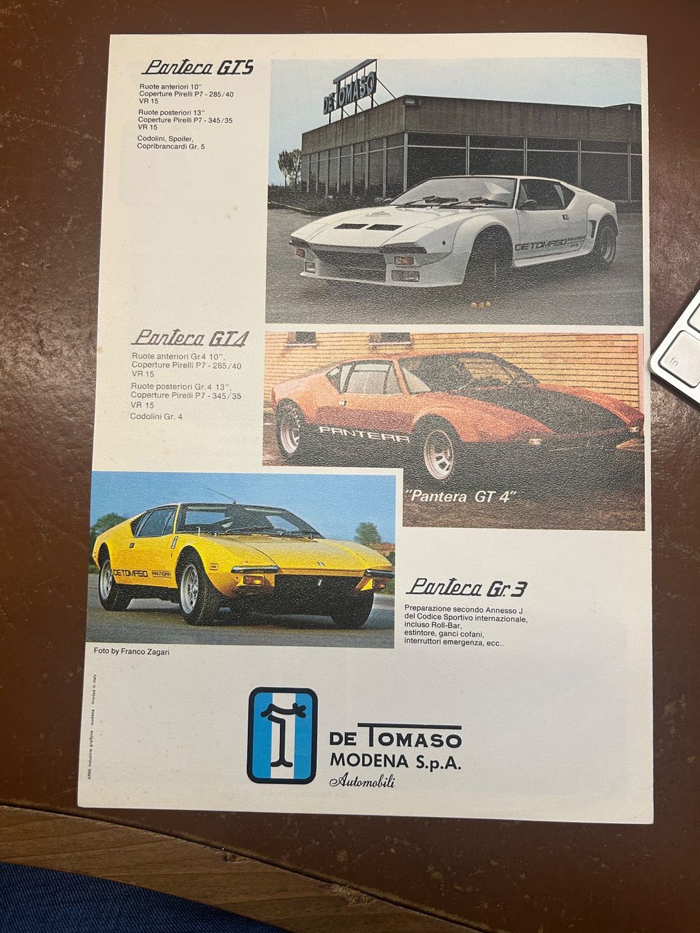 De Tomaso Dokumente: Brochure DE TOMASO Pantera GTS – Neu (gemäss Beschreibung) aus Genève von pie_dr8z 2