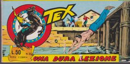 Italian comic strip TEX SERIE COBRA # 33 1966 DURA LEZIONE