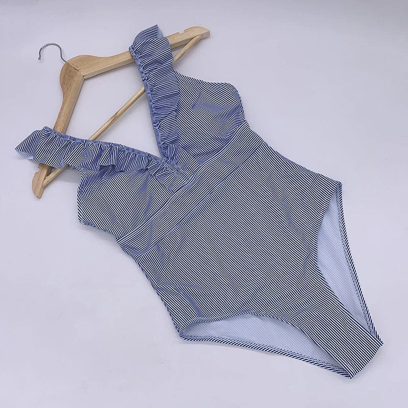 Costumi da bagno & Bikini: Eleganter, einteiliger gestreifter Badeanzug M – Nuovo e nell'imballaggio originale da Biel/Bienne venduto da DessousOrchideja 4