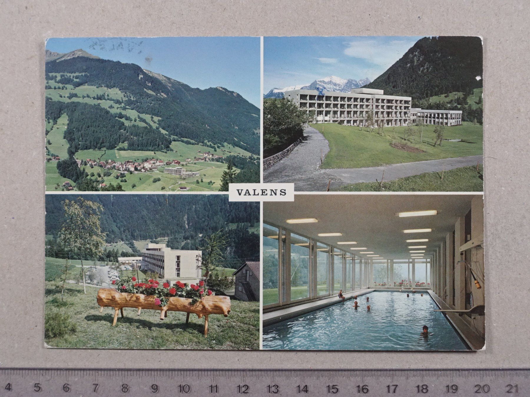 Cartoline postali: Valens SG, 1976, Bäderklinik – Usato da Lenzburg venduto da fh1