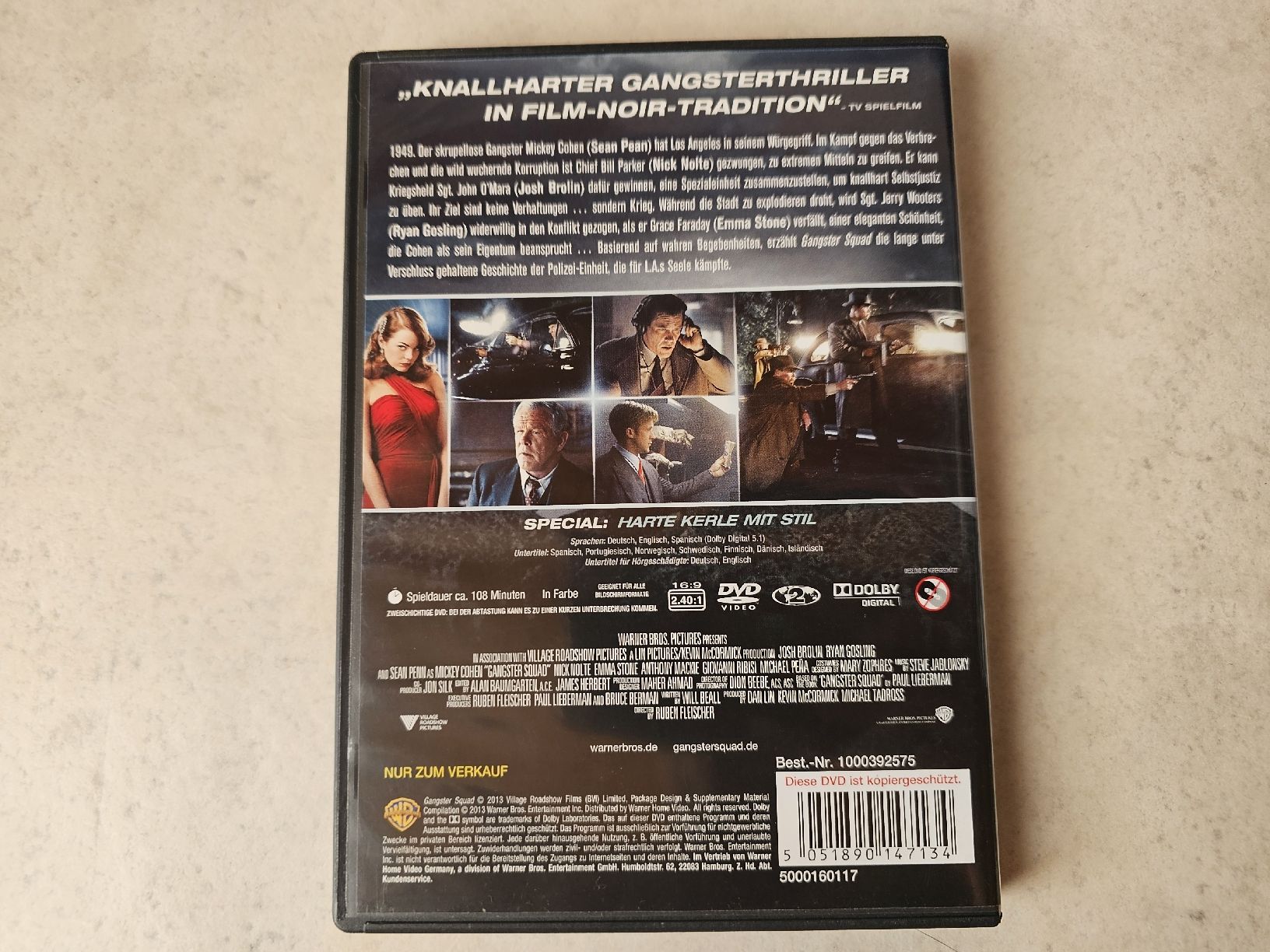 Alle DVDs: Gangster Squad – Gebraucht aus Schneisingen von backstore24 1