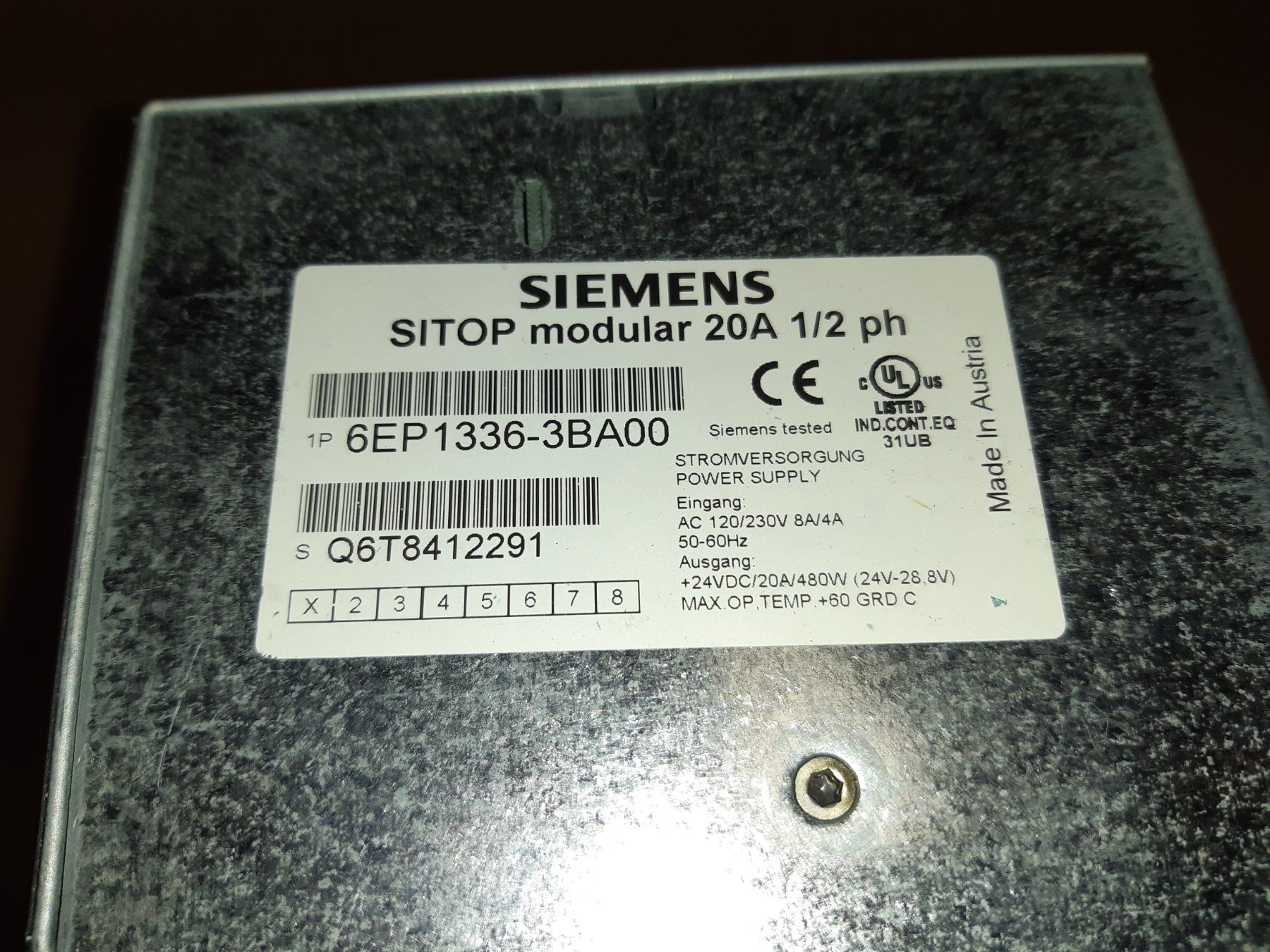 Siemens Componenti elettronici: Siemens Netzteil, Netzgerät 24V, Prim 230V! – Usato da Lohn-Ammannsegg venduto da Molch7 4