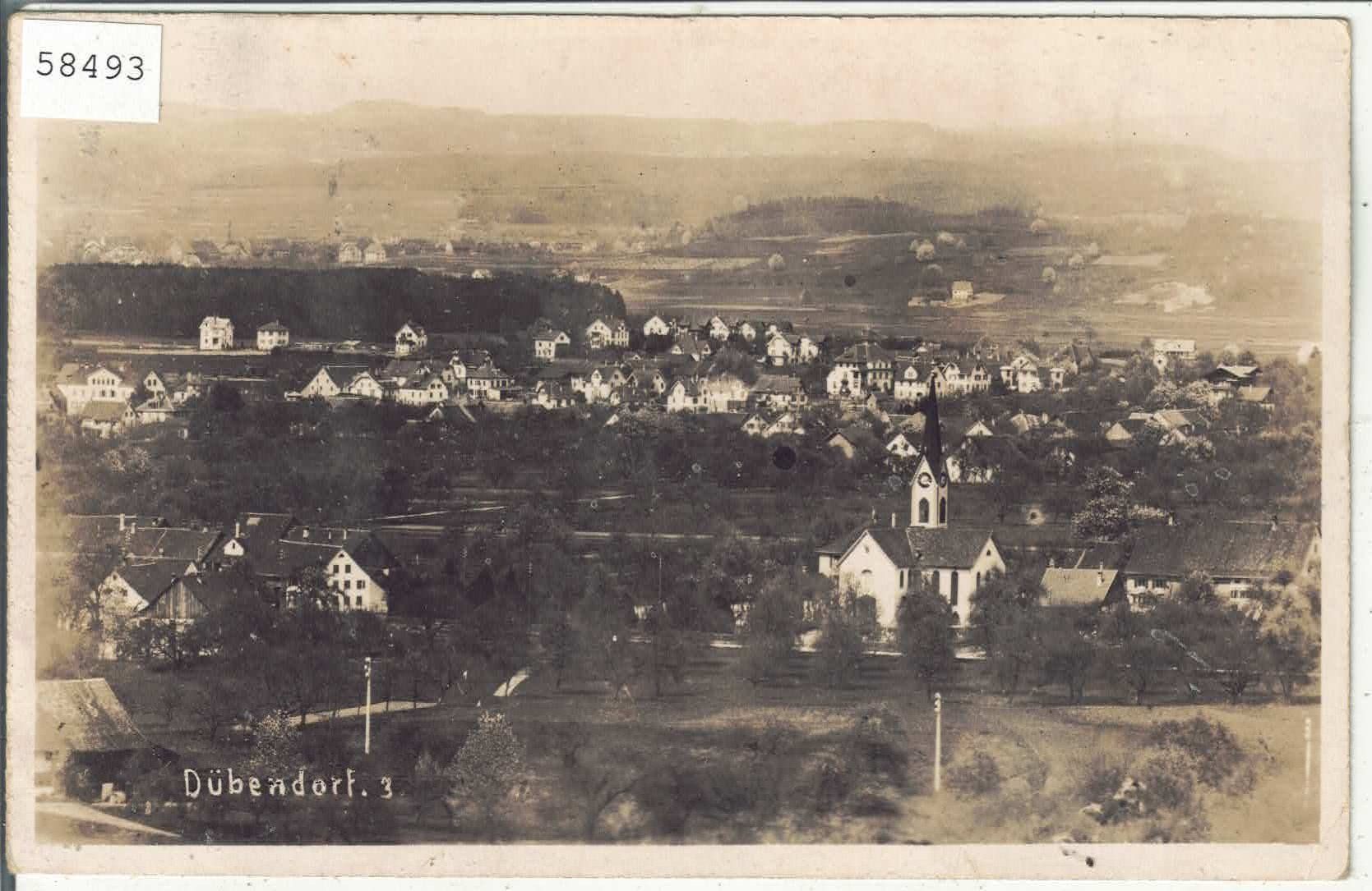 Cartoline postali: Dübendorf - Generalansicht – Usato da Ettingen venduto da Kartenplanet