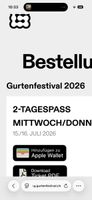 2-Tagespass Gurtenfestival Mi/Do
