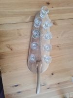 Schnapsbrett Holz für 25. Geburtstag mit 9 Gläsern neuwerti