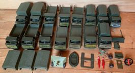 Lot Armee-Modelllastwagen Henschel