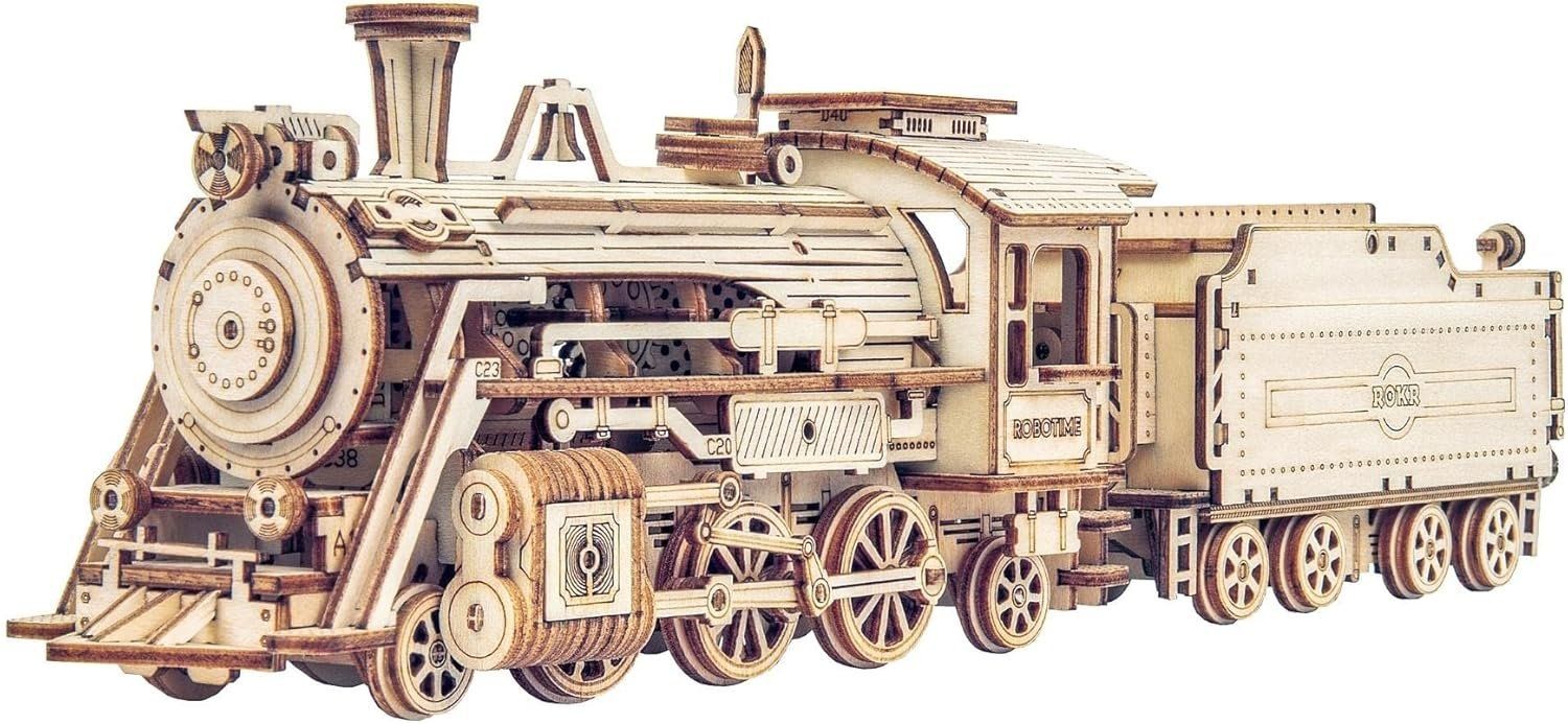 Puzzle: 3D Puzzle Dampflokomotive Holzpuzzle – Nuovo e nell'imballaggio originale da Châtelaine venduto da topshop.switzerland