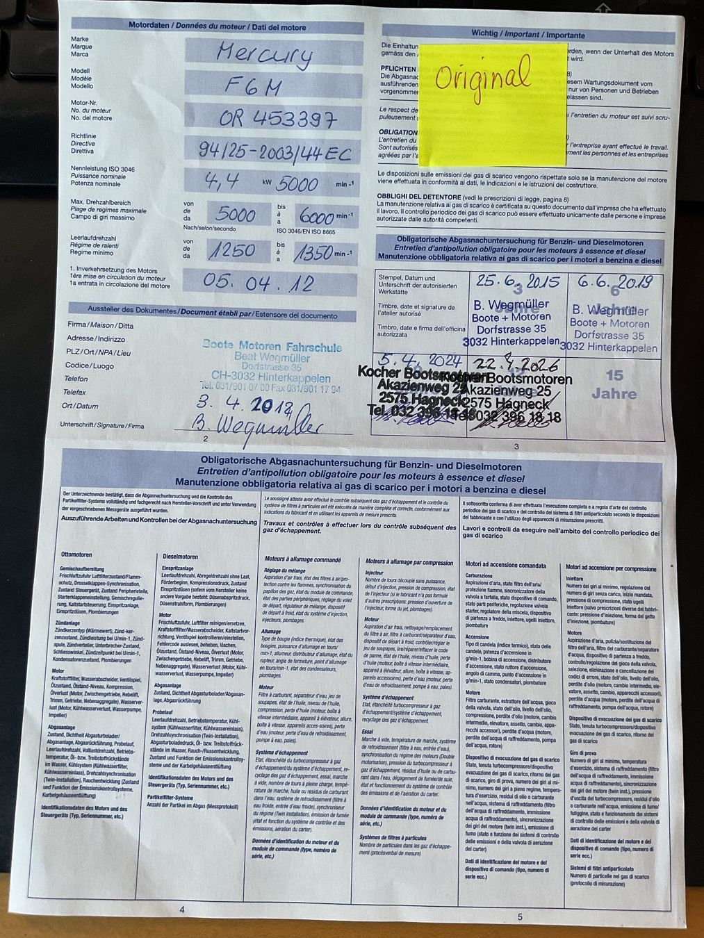 Mercury Motori: Aussenbordmotor Mercury F6M – Usato da Hagneck venduto da Kobogero 8