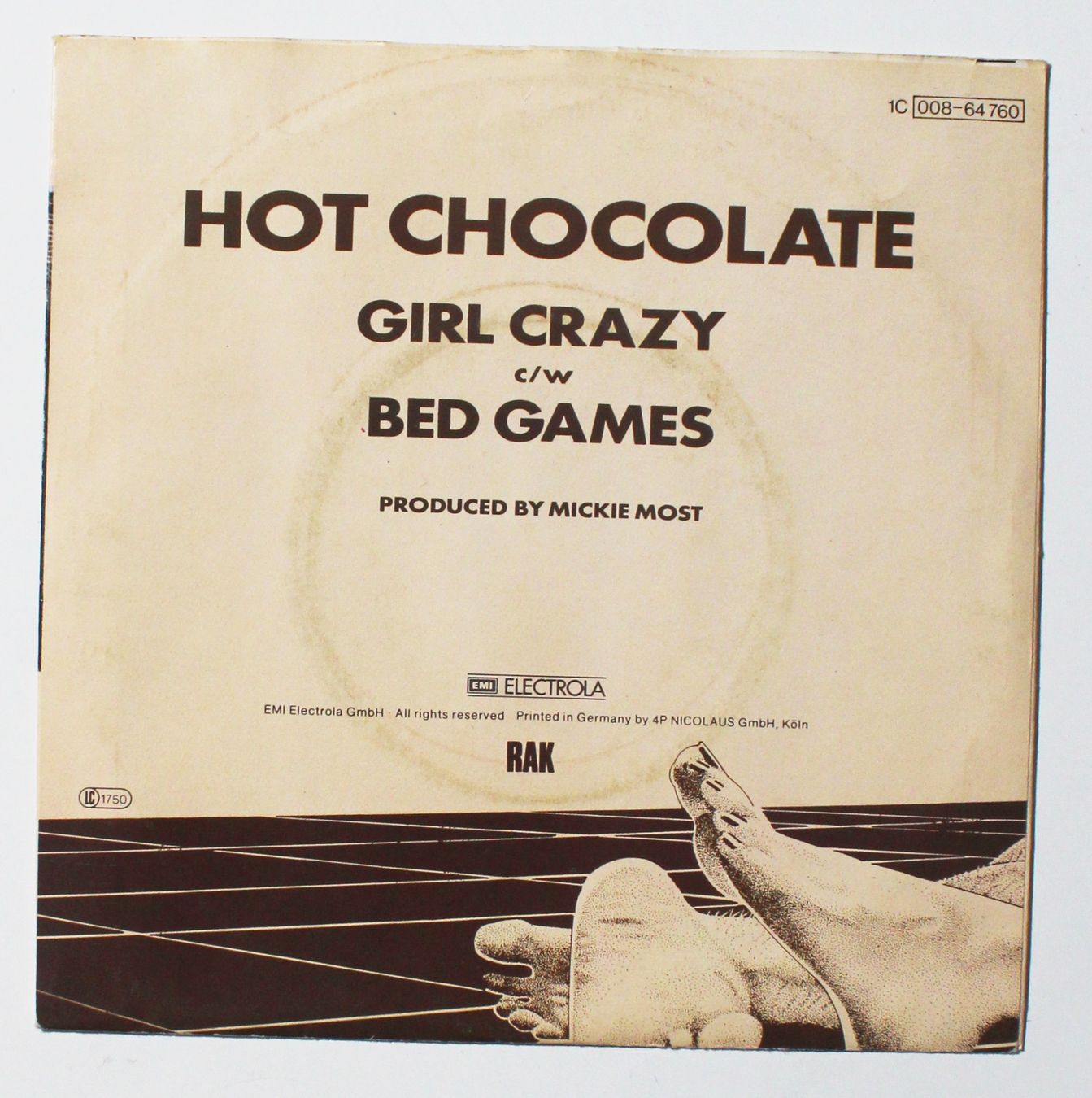 Dischi in vinile: 7" HOT CHOCOLATE - GIRL CRAZY 1982 – Usato da Brüttisellen venduto da Collector-Corner 2