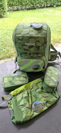 Ergobag Schulranzen Dino grün Jungen