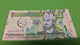 1 Manat Turkmenistan 2017 Banknote gute Erhaltung