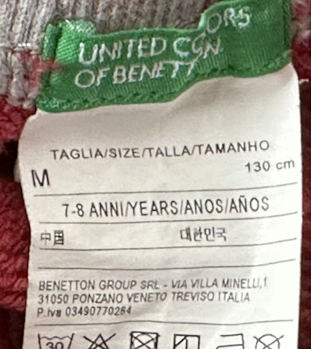 Benetton Pantaloni: Pantalone della tuta in misto cotone Benetton – Usato da Castel San Pietro venduto da Moregi 2