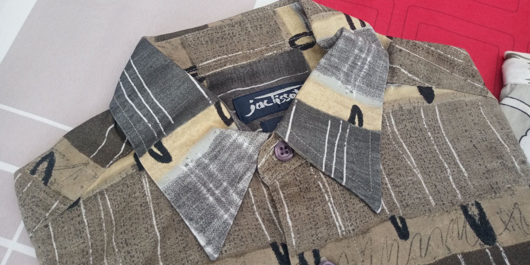 Camicie: Jac Tissot Kurzarm Herren Hemd mit Muster S – Usato da st.gallen venduto da Strubili 1