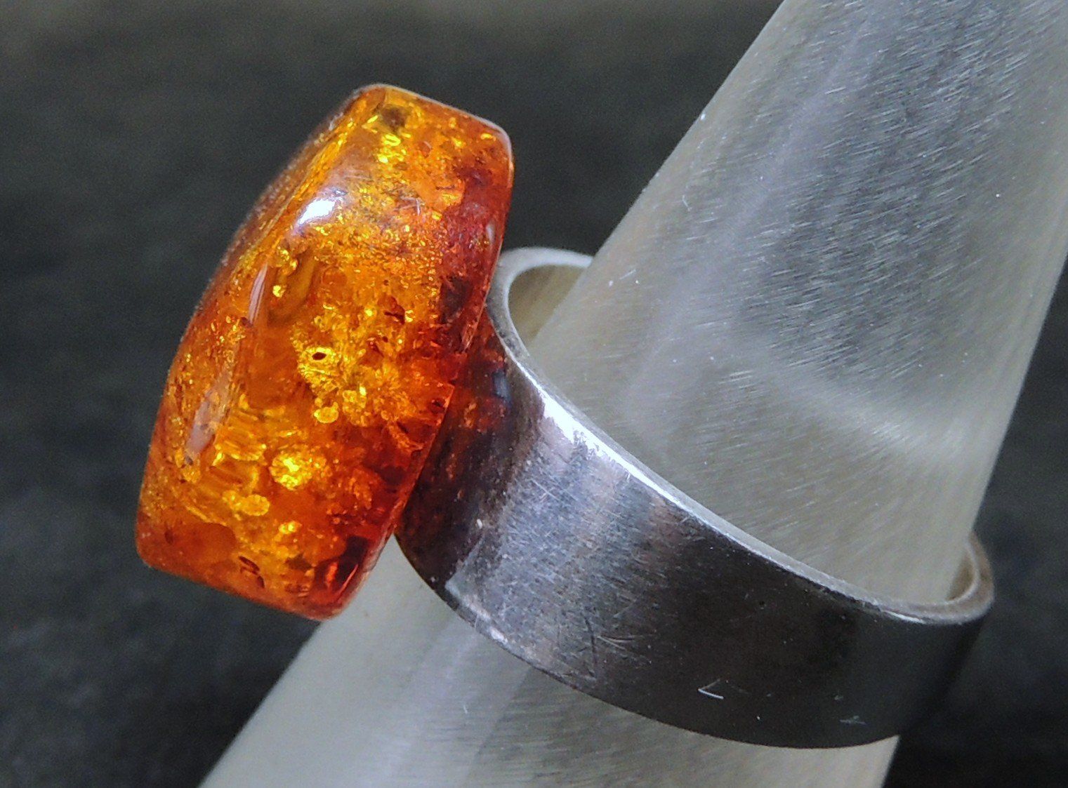 Ringe: Bernstein Silber 925 Fingerring Gr. 57 – Gebraucht aus Waldenburg von schaller707 1