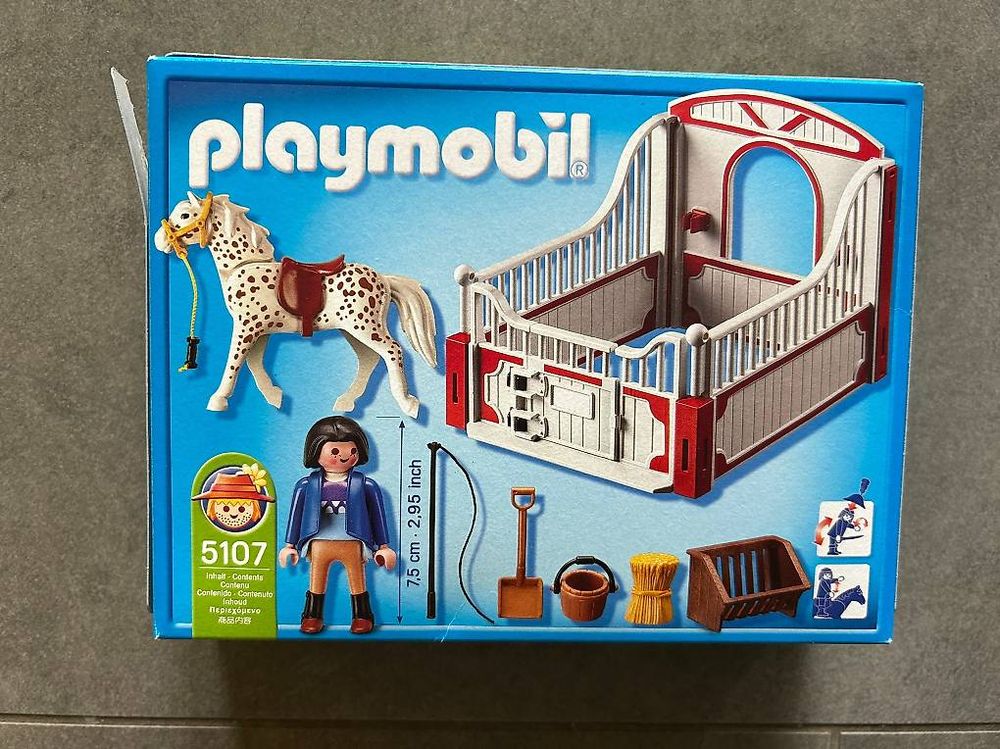 Jouets: PLAYMOBIL 5107 Knabstrupper Pferd komplett – D'occasion à Gams par Nici23456 1