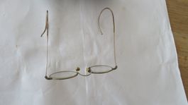 Brille antik Drahtbügelbrille antik mit Etui