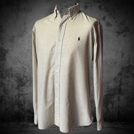 Shirt Polo Ralph Lauren Custom Fit Beige Men L