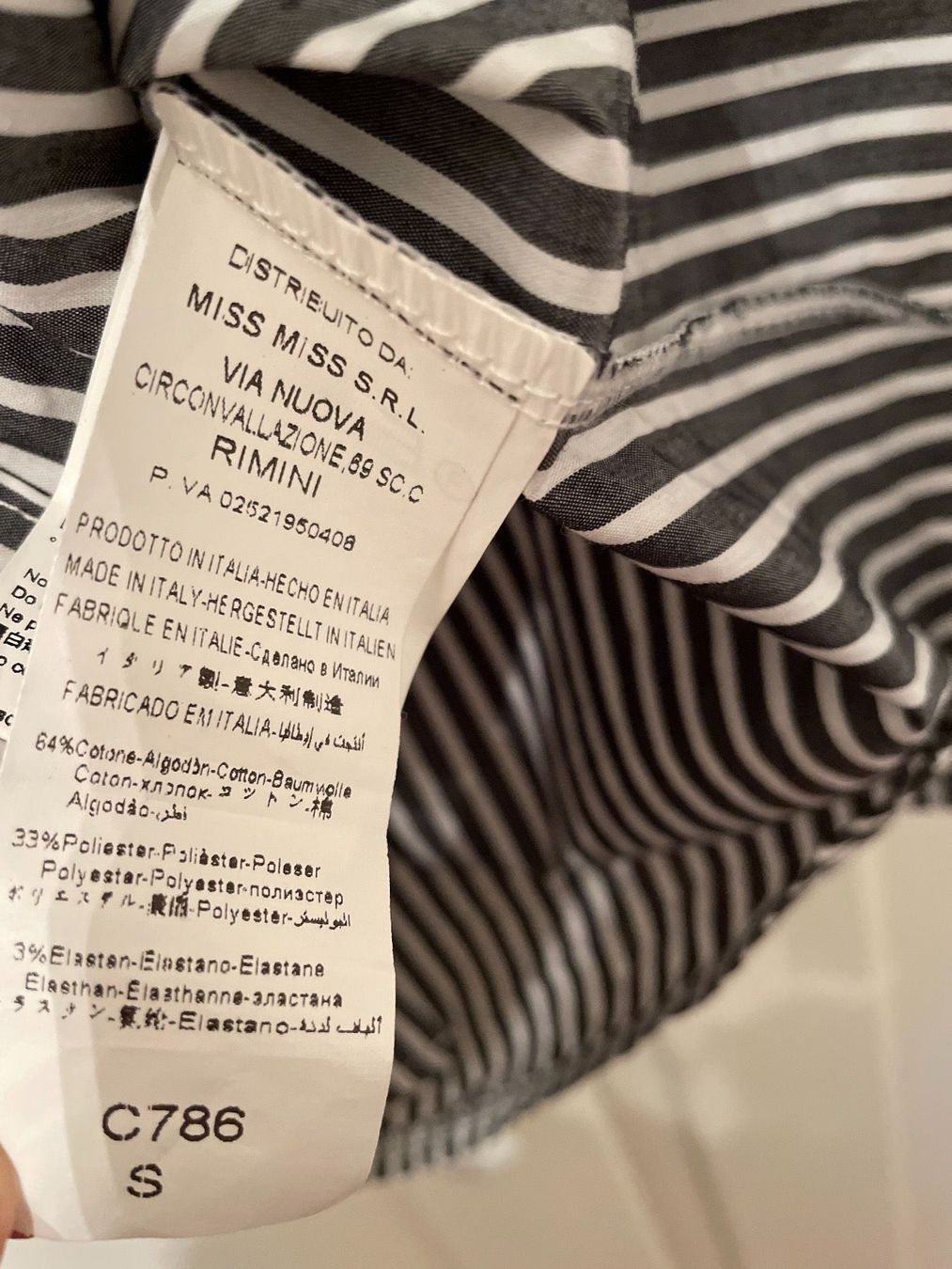 Camicette: Schulterfreie Bluse gestreift – Usato da Brugg AG venduto da Elle_1 3