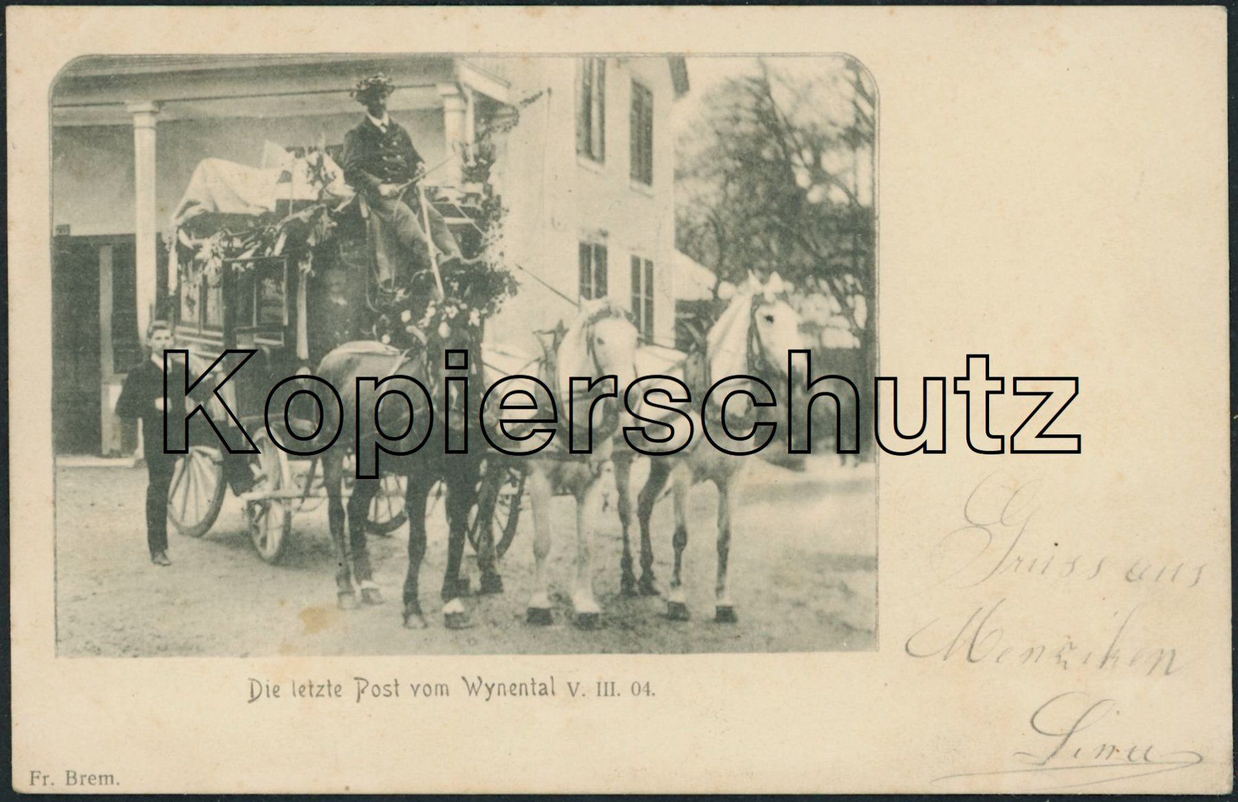 Ansichtskarten: AG Menziken - Post - Postkutsche – Gebraucht aus Schindellegi von leecollect
