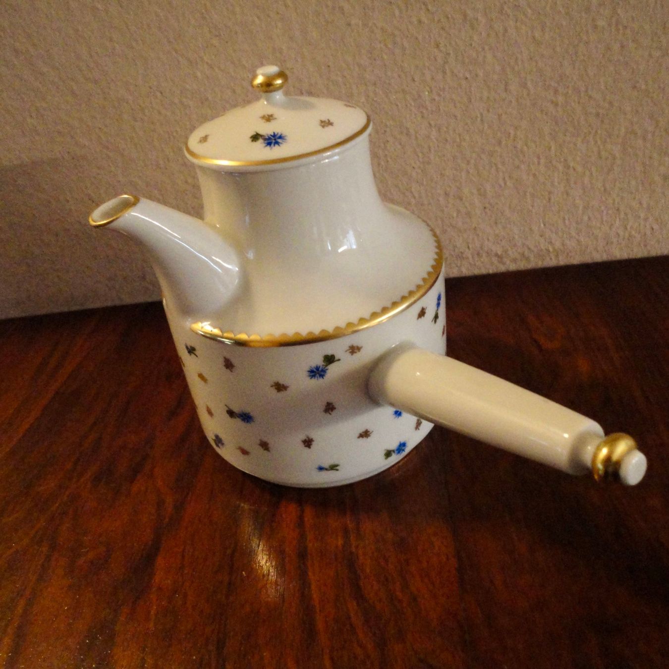 Teiere: Wunderschöne antike Langenthal Kaffeekane (Kornblumen) – Usato da WÄDENSWIL venduto da katti01