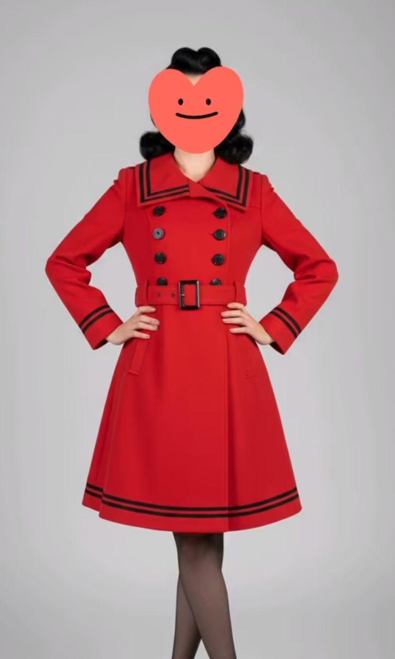 Cappotti: Hellbunny Rockabilly Mantel Gr. M – Usato da Hermiswil venduto da Volvorine