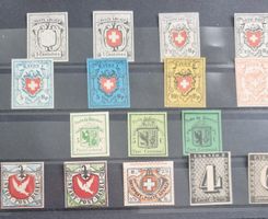Alte Schweizer Briefmarken Sammlung, Top Zustand!