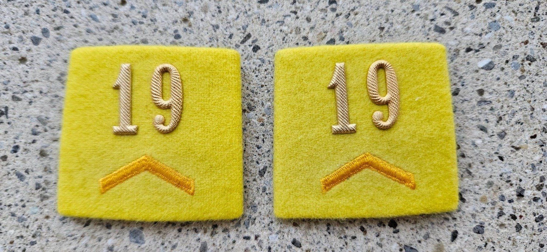 Schweizer Armee Placchette & Badge: *** Patten /Schulterschlaufen mit Nummer *** – Usato da Riedholz venduto da fr_sIruP