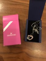 Swarovski Halskette mit Herz Anhänger, neuwertig im Etui