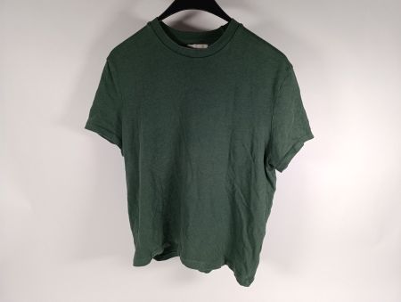 ZARA T-shirt en maille verdâtre - Homme - Taille EUR M